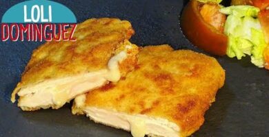 Filetes De Pollo Rellenos De Queso Empanados