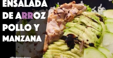 Ensalada De Arroz Guacamole Y Manzana: Sabor Fresco Y Saludable En Solo 20 Minutos. ¡Prueba Esta Receta Y Sorpréndete!