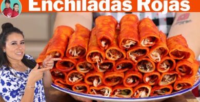 Deliciosas Enchiladas Rojas De Pollo