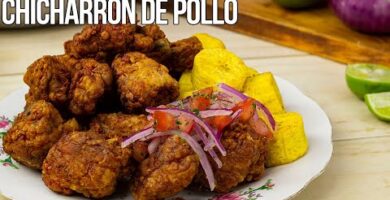 Delicioso Chicharrón De Pollo Crujiente Y Sabroso. Fácil De Hacer Y Perfecto Como Aperitivo O Plato Principal. ¡Prueba Esta Receta Ahora!