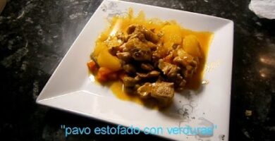 Estofado De Pavo Con Verduras: Delicioso