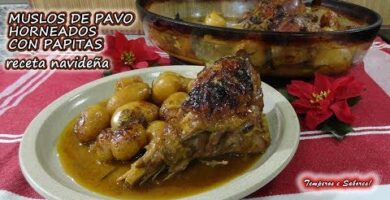 Muslos De Pavo Horneado Con Papitas: Deliciosa Receta Navideña Fácil De Hacer. ¡Disfruta De Una Cena Sabrosa! Haz Clic Aquí.