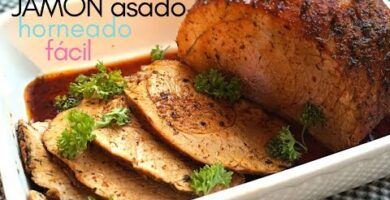 Jamón Asado Al Horno: Deliciosa Receta Con Jamón De Cerdo Macerado En Especias