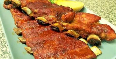 Deliciosas Costillas Para Miel Con Salsa Barbacoa