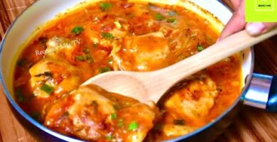 Guisado De Pollo: Delicioso Y Fácil De Preparar. Acompáñalo Con Arroz Blanco Y Disfruta De Sabores Exquisitos. ¡Haz Clic Y Sorprende A Tu Familia!