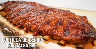 Disfruta De Una Deliciosa Costilla De Cerdo En Salsa Barbeque