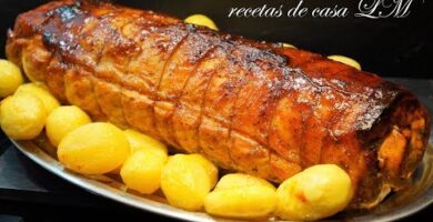 Lomo Relleno: Delicioso Y Fácil De Hacer. Hornea Un Jugoso Lomo De Cerdo Relleno Con Bacon