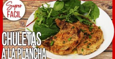 Deliciosas Chuletas De Cerdo A La Plancha Super Jugosas. Fáciles De Hacer. ¡Comparte Una Comida Increíble Con Tus Seres Queridos!