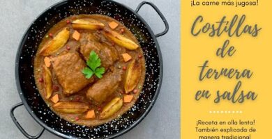 Deliciosa Receta De Costillas De Ternera En Salsa: Jugosas Costillas Marinadas En Vino Tinto