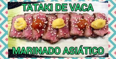 Tataki De Ternera En Salsa De Soja Y Sésamo: ¡Delicioso Y Fácil De Hacer! Prueba Esta Irresistible Receta Asiática Ahora.