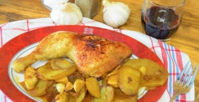 Delicioso Pollo Asado Al Estilo De La Abuela Con Patatas