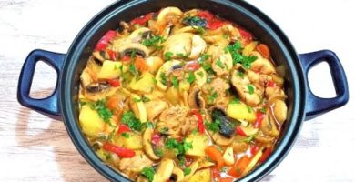 Guiso De Verduras Con Pollo Y Patatas: Delicioso