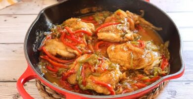 Disfruta De Este Delicioso Pollo Con Verduras. Fácil De Hacer En 35 Minutos. ¡Haz Clic Y Disfruta!