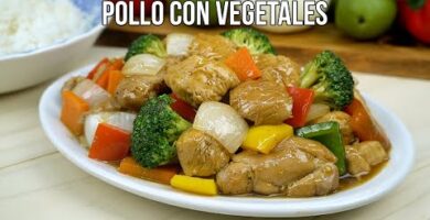 Pollo Con Vegetales: Delicioso Plato Asiático Con Jengibre