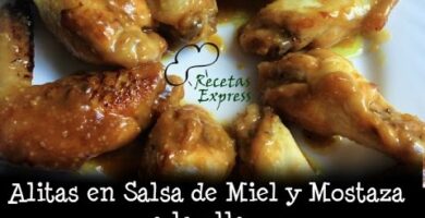 Deliciosas Alitas De Pollo En Salsa De Miel Y Mostaza