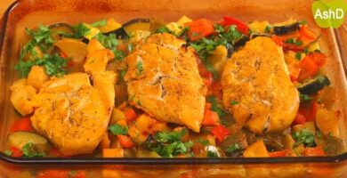 Pechugas De Pollo Al Horno Con Verduras: Una Receta Fácil Y Saludable Para Disfrutar En Familia. ¡Descubre Cómo Aquí!