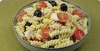 Ensalada De Pasta Con Pollo Asado