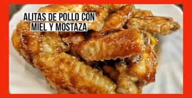 Deliciosas Alitas De Pollo Con Salsa De Miel Y Mostaza. Fáciles De Hacer Y Con Un Sabor Irresistible. ¡Haz Clic Para Probar Esta Receta Increíble!