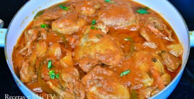 ¡Prepara Un Delicioso Estofado De Pollo En Salsa! Fácil De Hacer