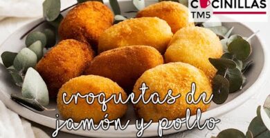 Croquetas De Jamón Y Pollo: Deliciosas Croquetas Cremosas Con El Sabor Combinado De Jamón Y Pollo. ¡Anímate A Probarlas Y Disfruta!