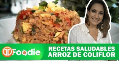 Arroz De Coliflor Al Estilo Oriental Con Pollo: Delicioso