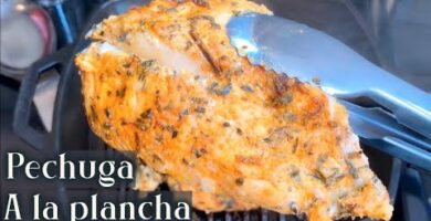 Pechuga De Pollo A La Plancha - Deliciosa Y Fácil De Hacer. Acompáñala Con Bacon Y Macarrones. ¡Prepárala Ahora!