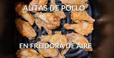 Alitas De Pollo Tostadas Y Crujientes En Freidora De Aire. Fáciles De Preparar Y Sabrosas. ¡Prueba Esta Receta Y Disfruta Del Resultado!